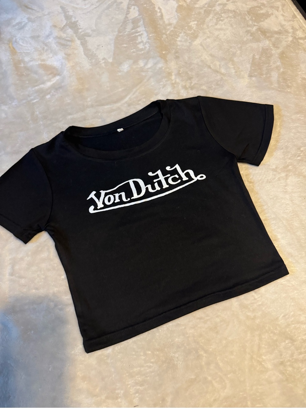 Von Dutch Black Logo Tee